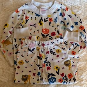 Hanna Andersson organic cotton pajamas floral animal print